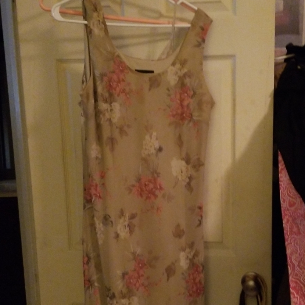 Long beautiful flower dress